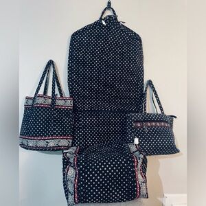 Vintage 2001 RETIRED print Vera Bradley luggage set